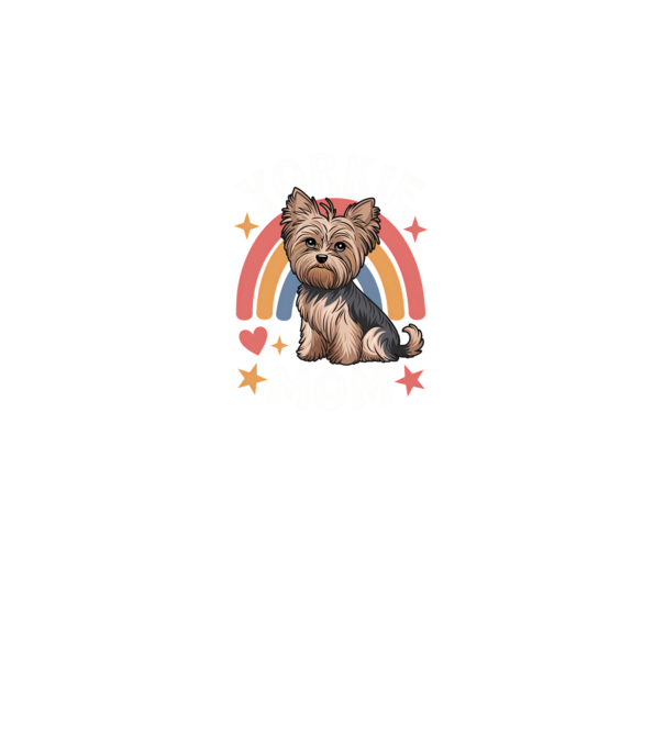 Yorkie Mom Negru model negru pe tricou
