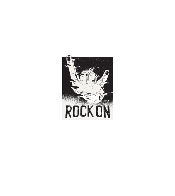 Rock On model gri pe tricou