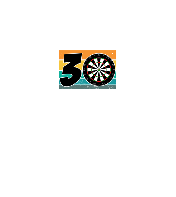 'I''m not 30 I''m double 15 darts birthday' model negru pe tricou