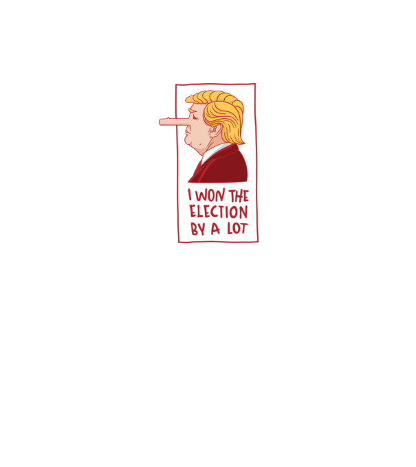 Pinocchio Trump model alb pe tricou