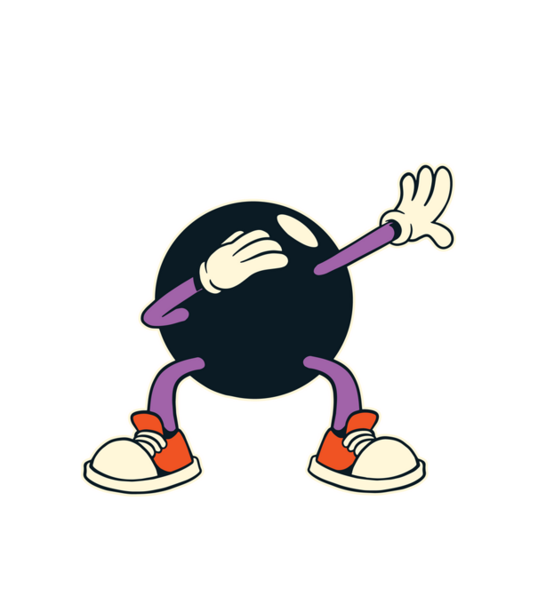Bowling DAB model alb pe tricou