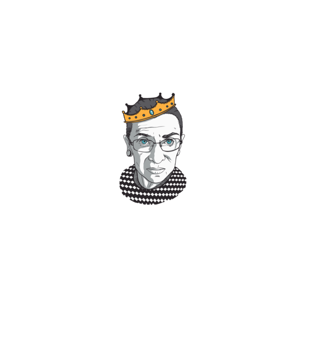 Ruth Bader Ginsburg model gri pe tricou