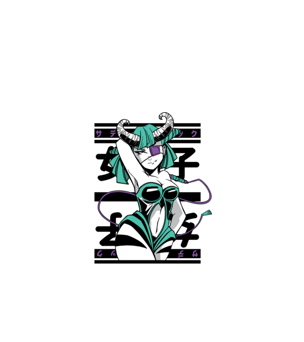 Fată sexy Anime model alb pe tricou