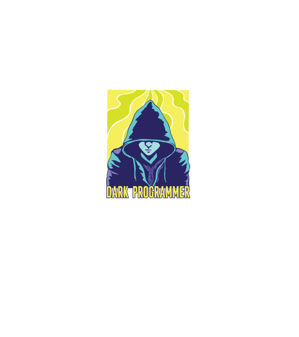 Dark Programmer model negru pe tricou