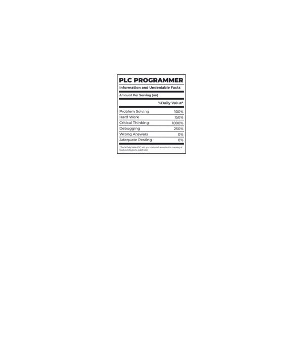 Programator PLC model negru pe tricou