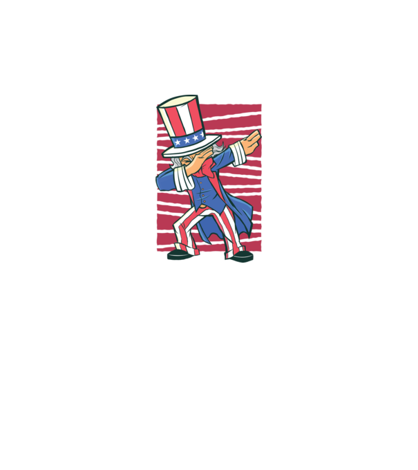 Uncle Sam DAB model alb pe tricou