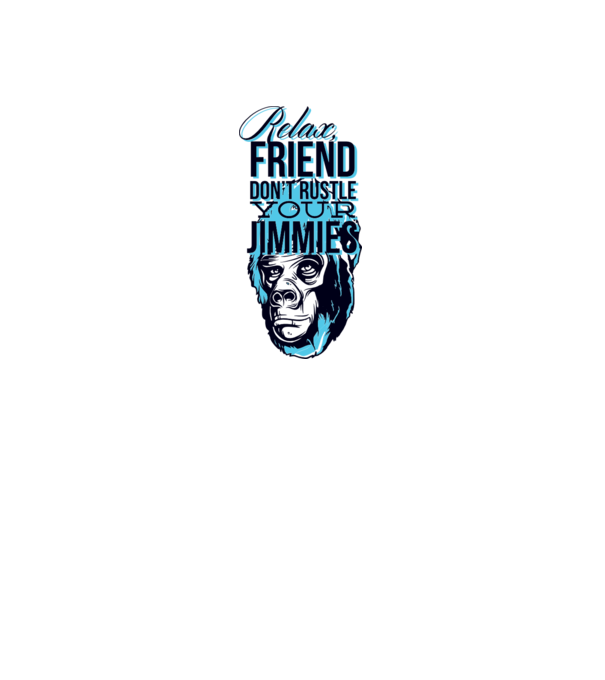 Relax Friend model alb pe tricou