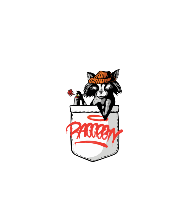 Raton de buzunar model turcoaz pe tricou