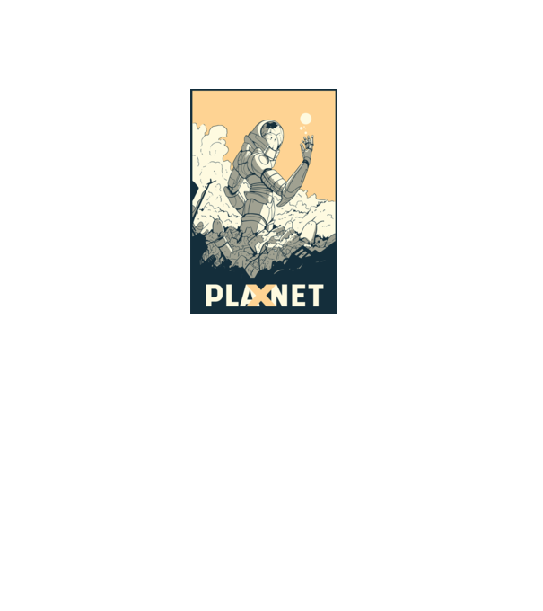 Planet X model gri pe tricou