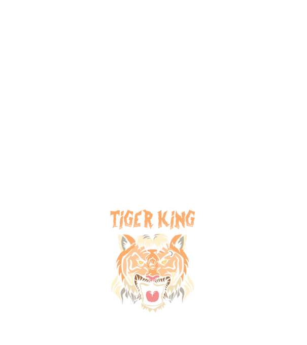 Tiger King model negru pe tricou