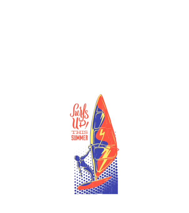 Surfs up this summer model portocaliu pe tricou