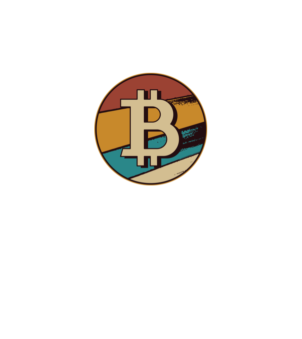 Bitcoin retro model negru pe tricou