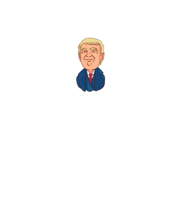 Donald Trump model negru pe tricou