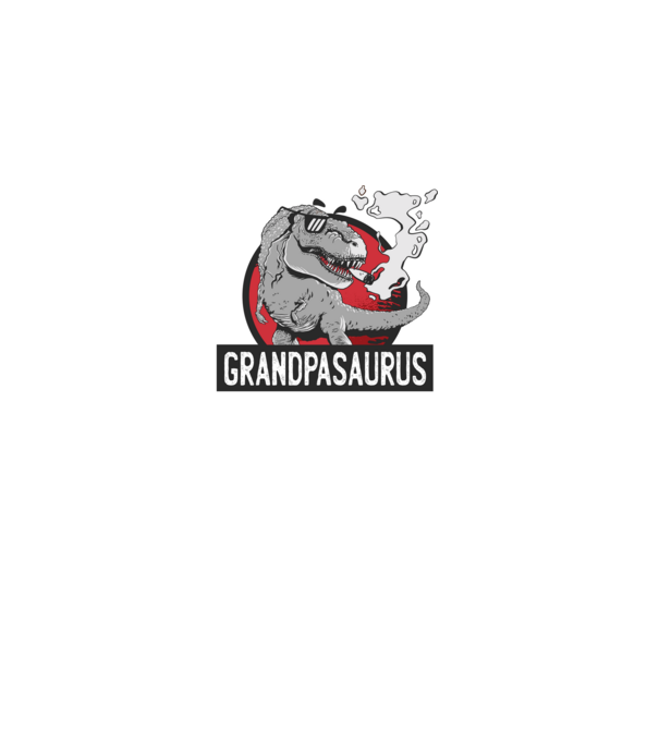 Grandpasaurus T-rex model negru pe tricou