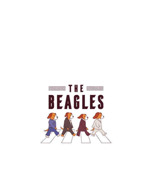 The Beagles model nisipiu pe tricou