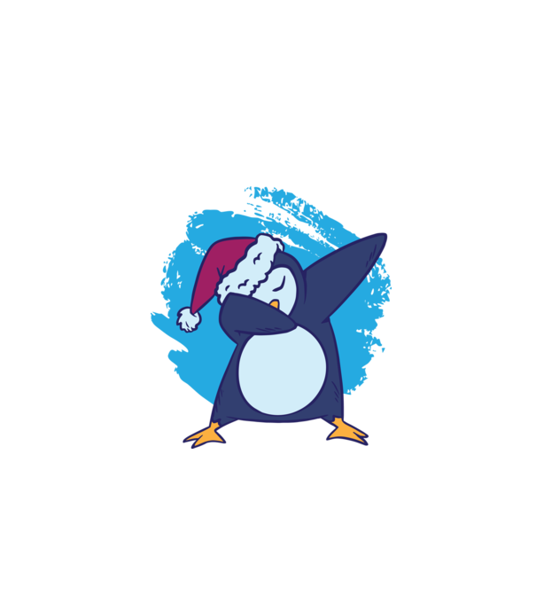 Pinguin DAB model alb pe tricou