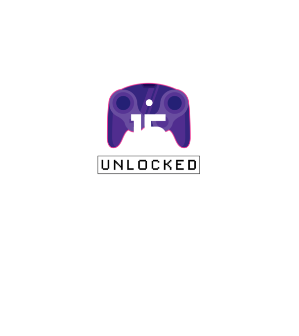 Level 15 Unlocked Gamer Birthday model negru pe tricou