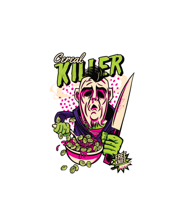 Cereale Killer Fulgi de cereale model alb pe tricou