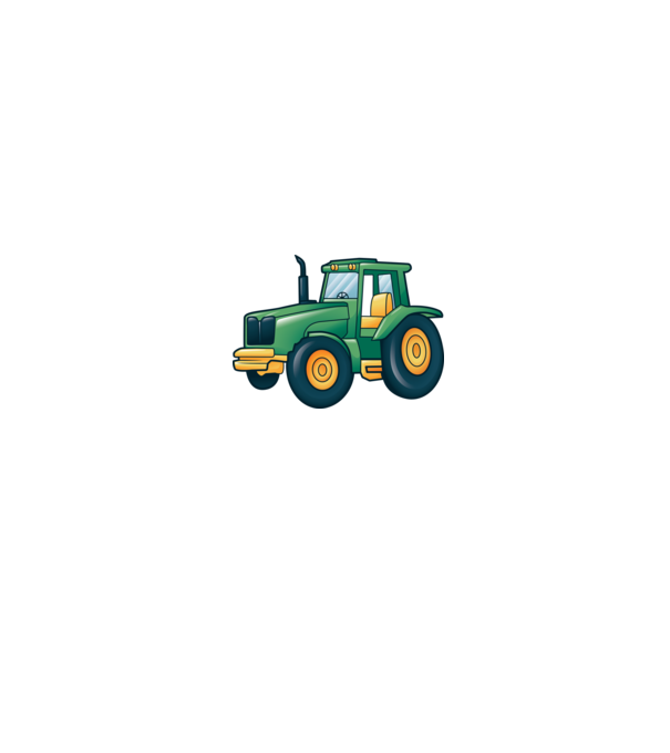 Desen Tractor model gri pe tricou