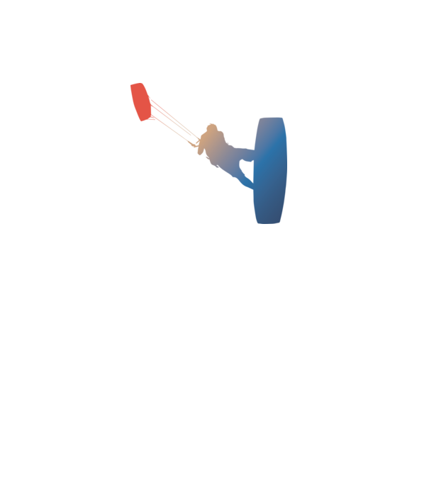 Kite Surfer model alb pe tricou