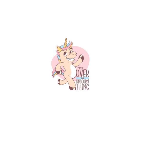 Am trecut de mult peste perioada de Unicorn model nisipiu pe tricou