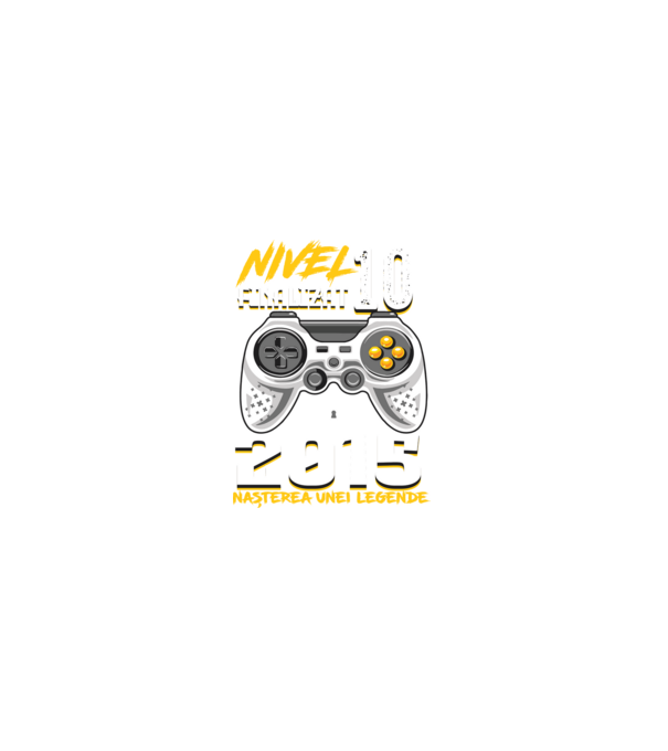 Nivel Finalizat 10 2015 model negru pe tricou