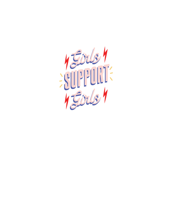 Girls Support Girls Ziua Femeii model albastru închis pe tricou