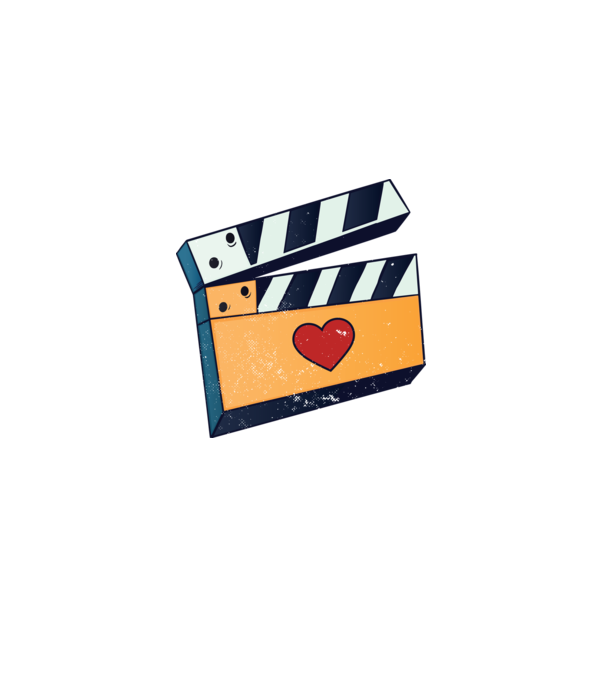 Cinema Film model gri pe tricou