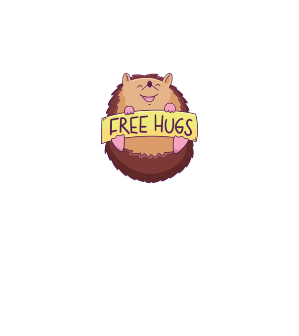Free Hugs Arici model gri pe tricou