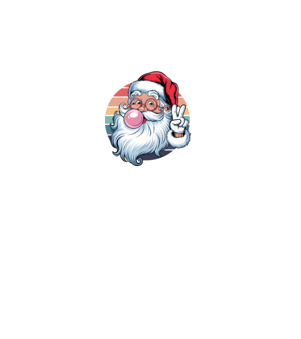 Bubble gum santa model gri pe tricou
