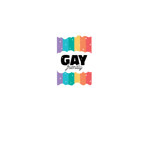 Gay friendly model albastru închis pe tricou