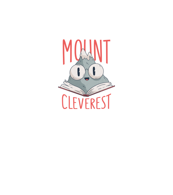 Tricou Mount Cleverest model alb pe tricou