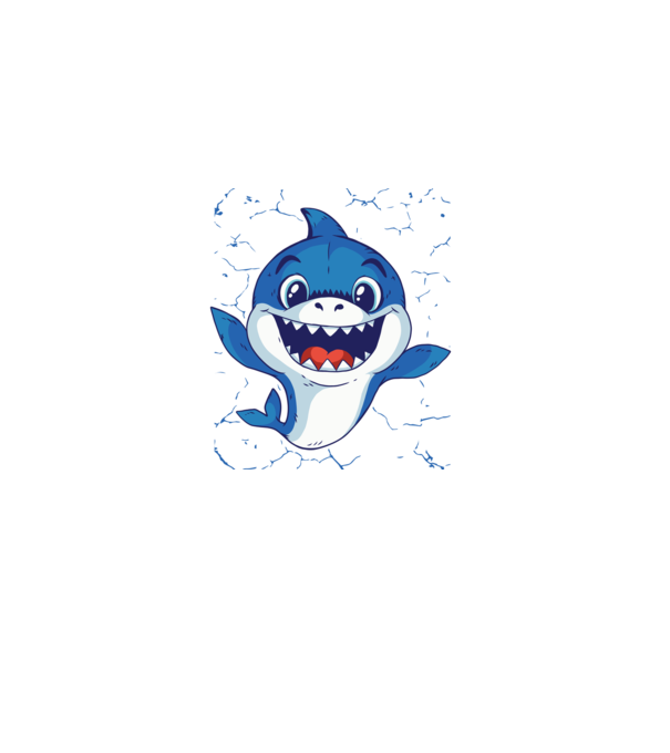 Baby Shark tricou drăguț cu rechin model albastru deschis pe tricou