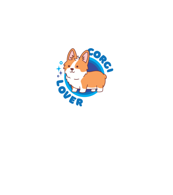 Corgi Lover model nisipiu pe tricou