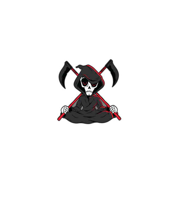 Moartea - Grim Reaper model negru pe tricou