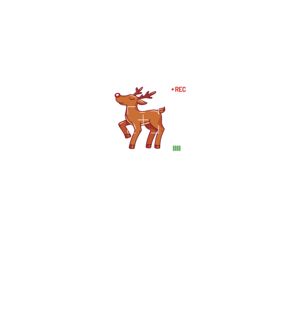 Most likely to shoot the reindeer tonight model negru pe tricou