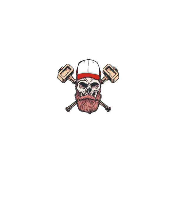 Craniu Viking model gri pe tricou