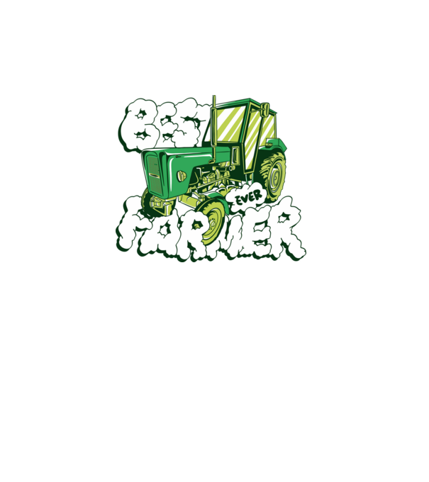 Best Farmer Ever cu Tractor model turcoaz pe tricou