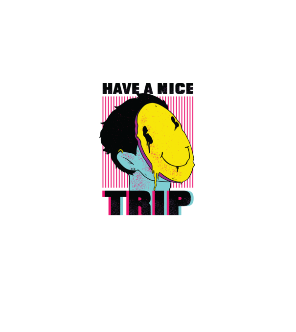 Have a nice Trip model roz deschis pe tricou