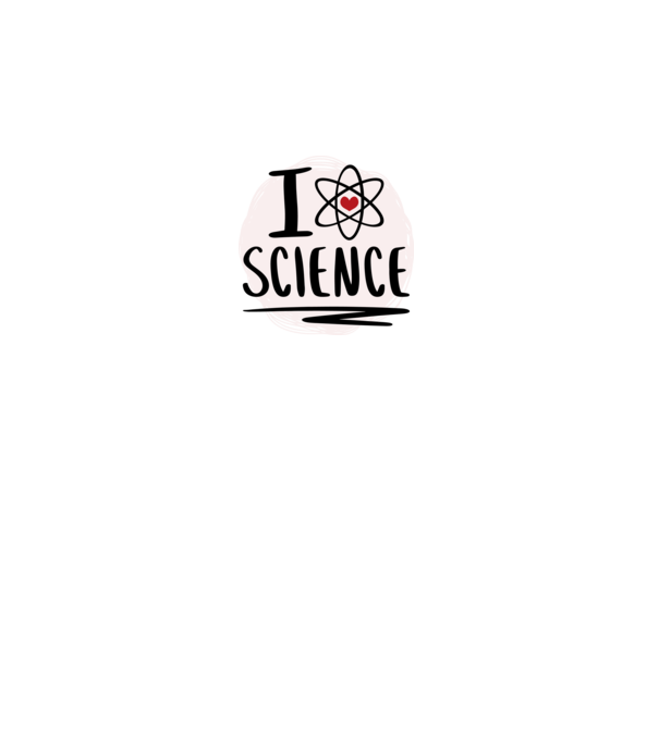 I Love Science știință model roșu pe tricou