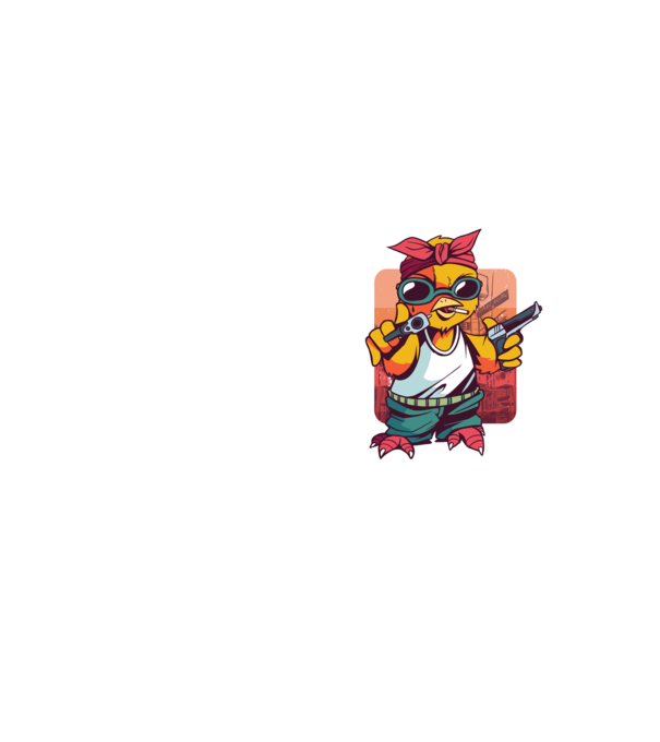 Pew Pew Pew Madafakas Pui model galben neon pe tricou