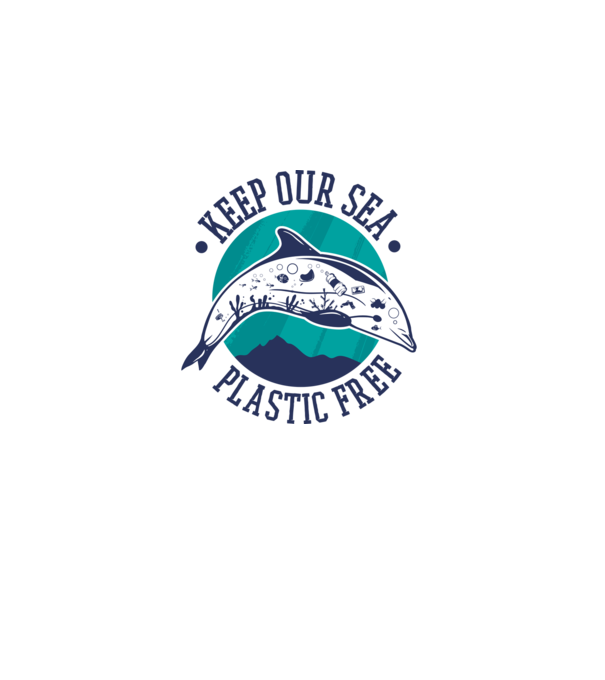 Să protejăm apele de plastic model albastru deschis pe tricou