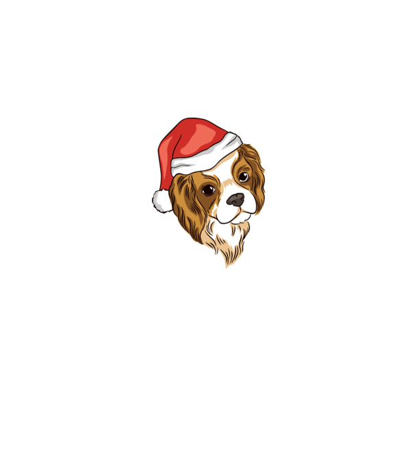 Santa Cocker Spaniel model gri pe tricou