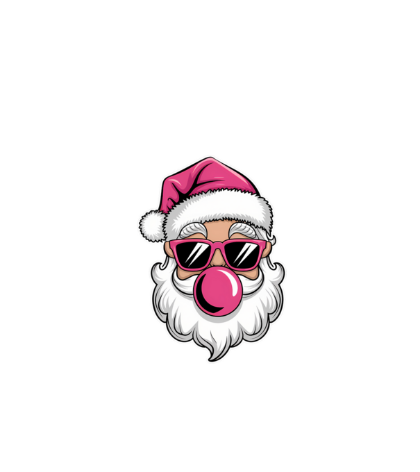 Bubble gum Santa 2 model negru pe tricou