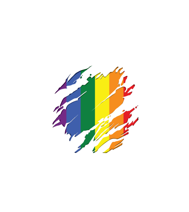 Steag LGBTQ model negru pe tricou