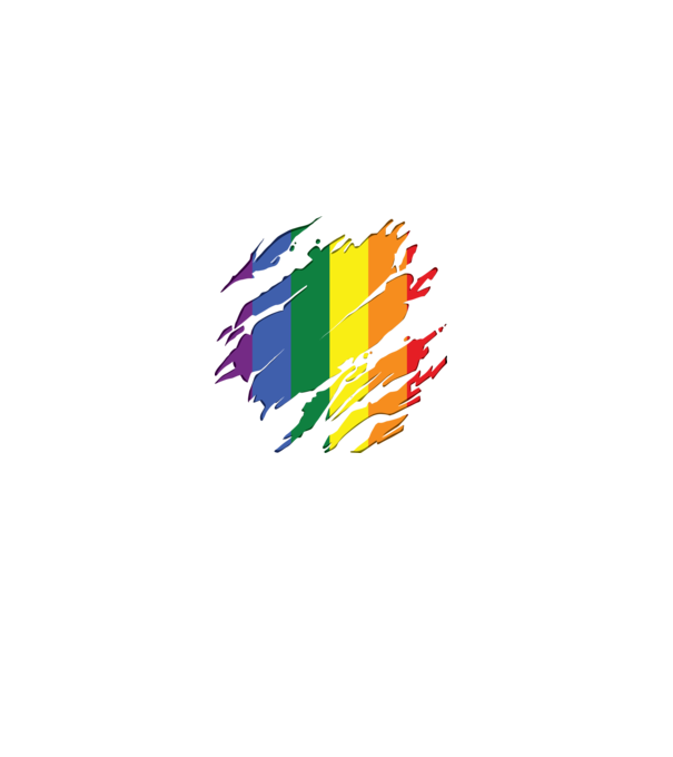 Steag LGBTQ model negru pe tricou