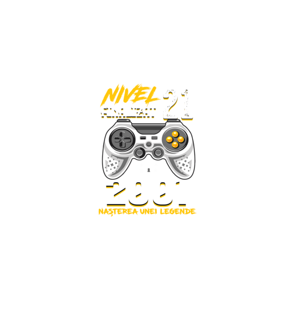 Nivel 21 finalizat. 2001 nașterea unei legende model negru pe tricou