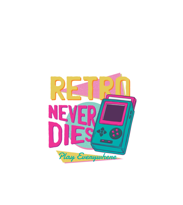 Retro Gameboy model negru pe tricou