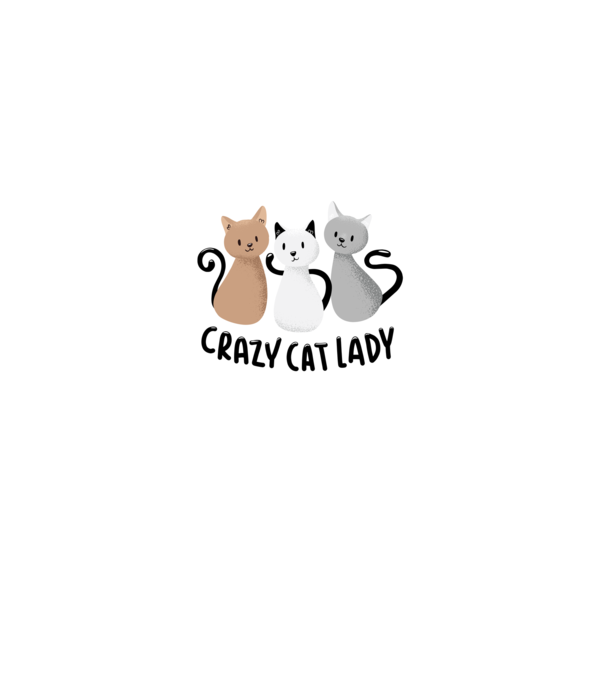 Crazy Cat Lady - fată nebună cu pisică model liliachiu pe tricou