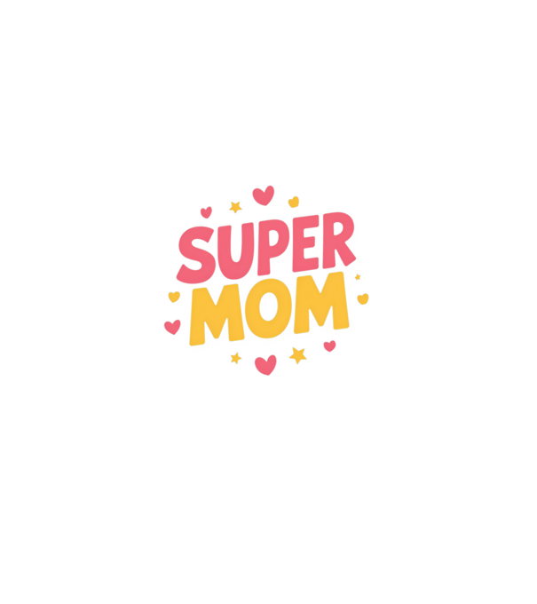 Super Mom Negru model negru pe tricou